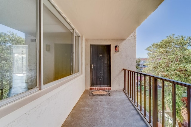 view of balcony