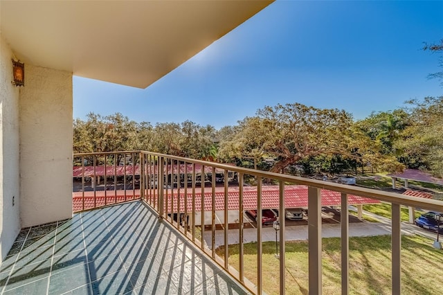 view of balcony