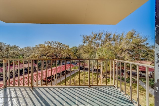 view of balcony