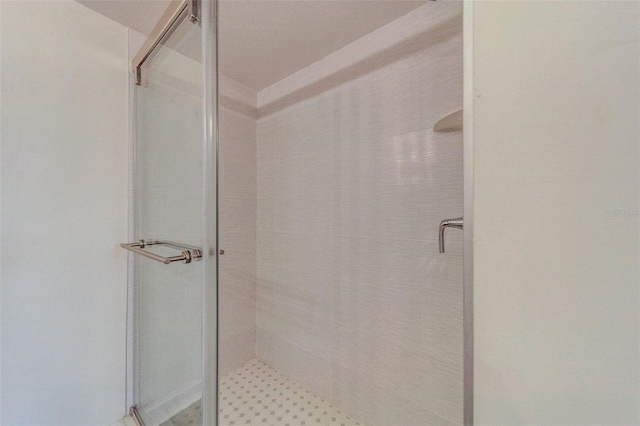 bathroom with walk in shower