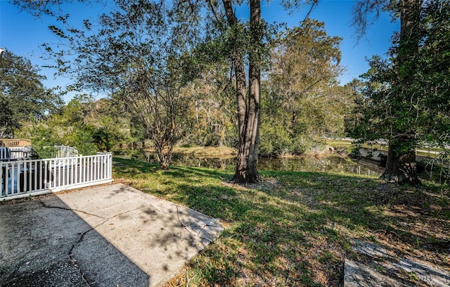 view of yard with a patio area