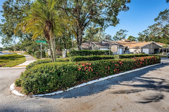 exterior space featuring an attached garage