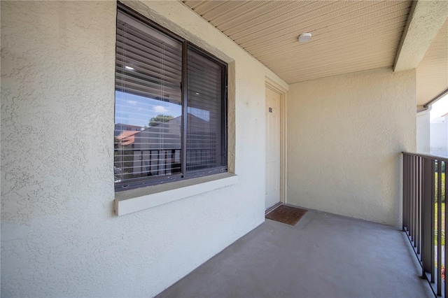 view of balcony