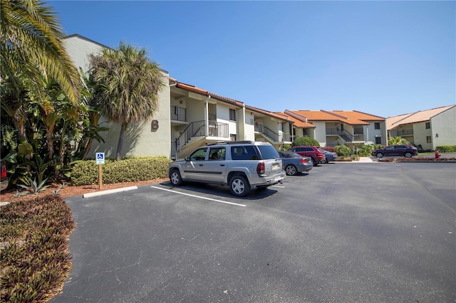 view of parking / parking lot