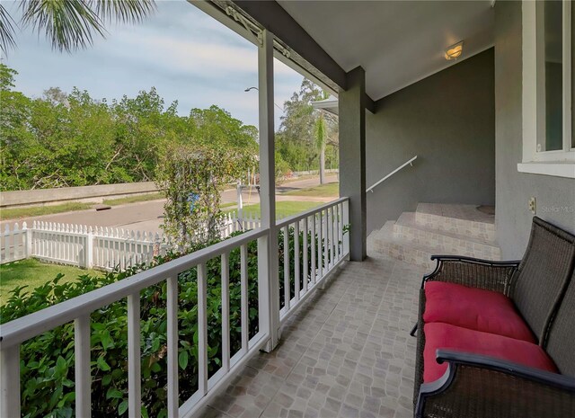 view of balcony