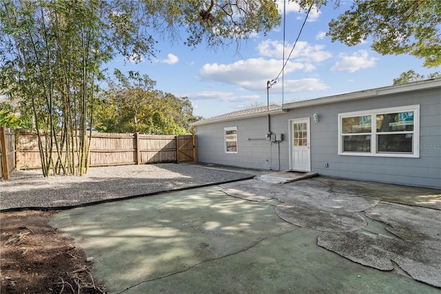 rear view of property with a patio