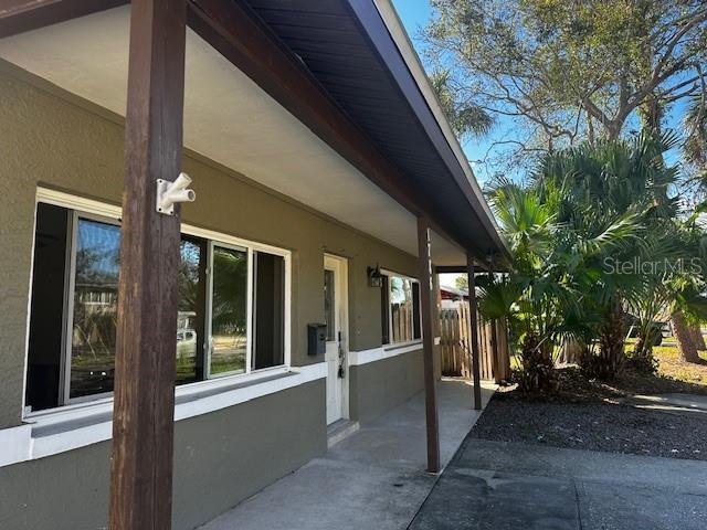 view of home's exterior featuring a patio