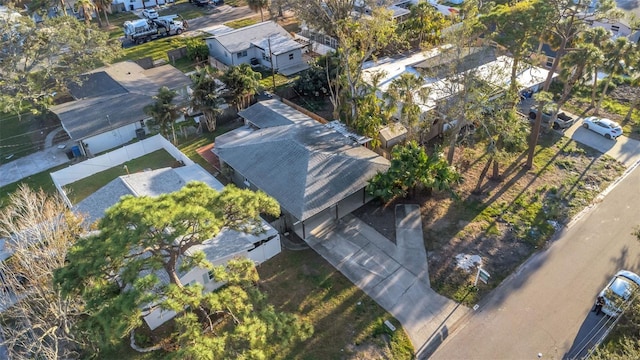 drone / aerial view with a residential view