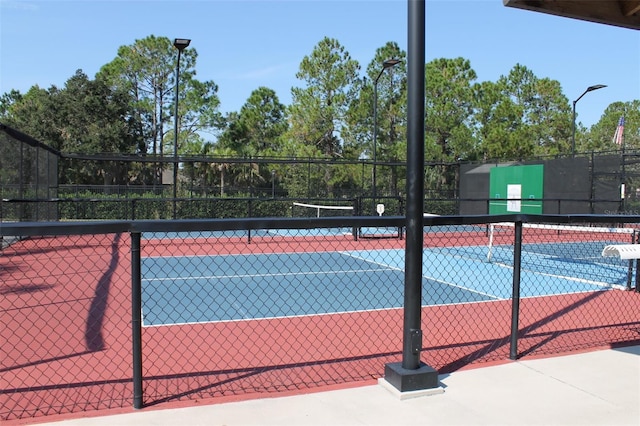 view of tennis court