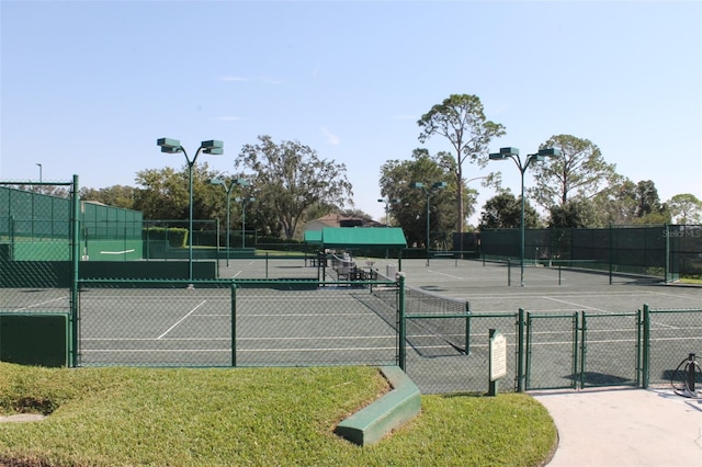 view of sport court