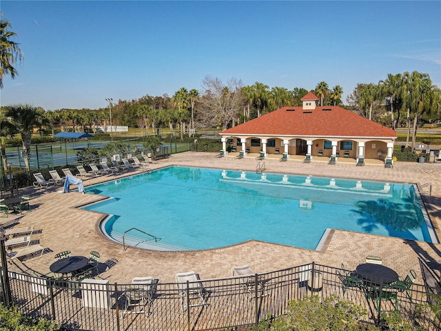 view of pool with a patio area