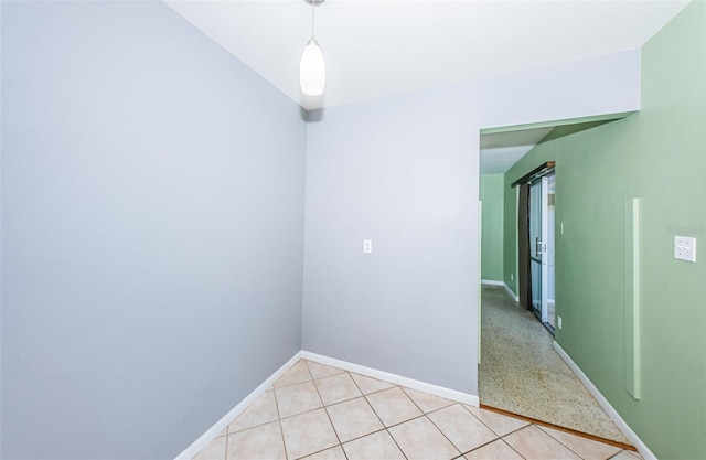 view of tiled spare room