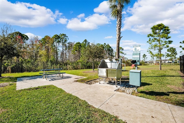 surrounding community featuring a yard