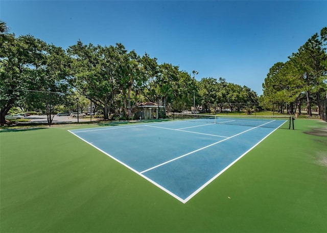 view of tennis court