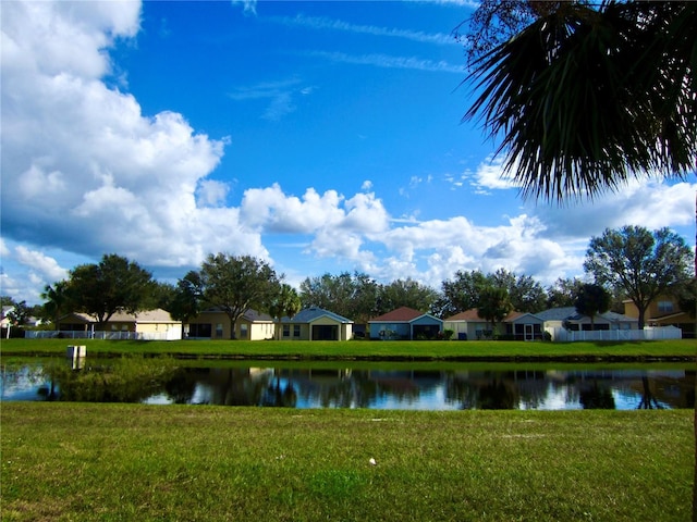 view of water feature