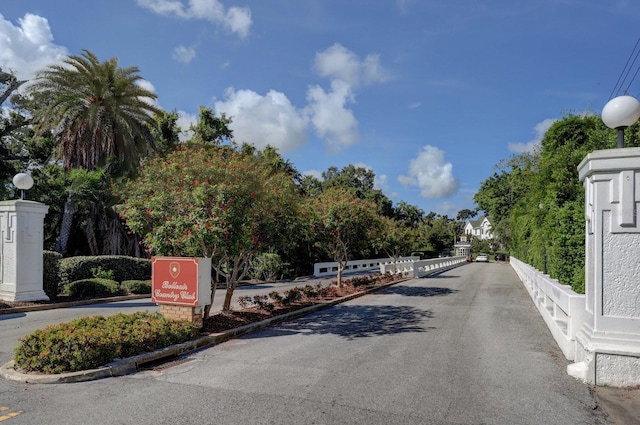 view of road with curbs