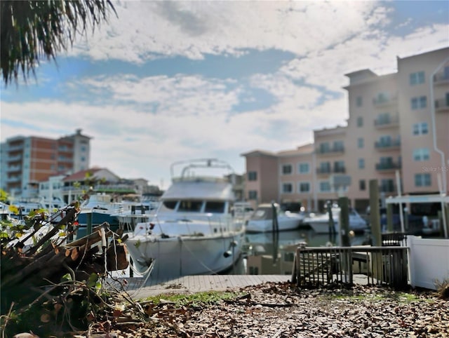 view of dock