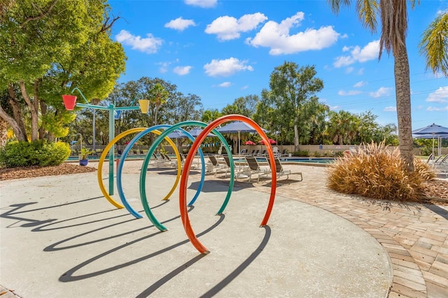 view of jungle gym