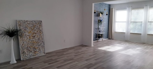 unfurnished room featuring hardwood / wood-style floors