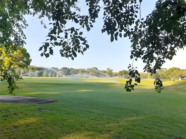 view of community featuring a yard