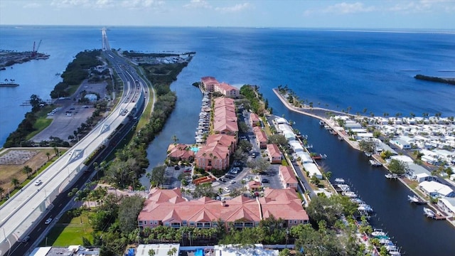 5000 Culbreath Key Way Unit 1-203, Tampa, FL 33611 - aerial perspective of suburban area featuring a large body of water and a major roadway