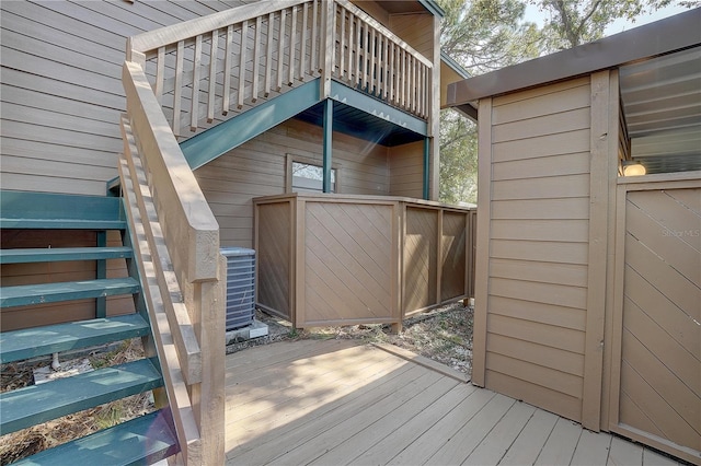 1106 Lennox Rd W, W, Palm Harbor, FL 34683 - deck with central AC unit