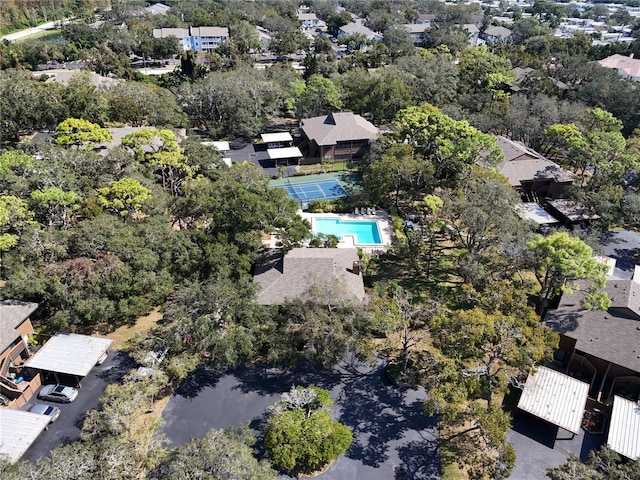 1106 Lennox Rd W, W, Palm Harbor, FL 34683 - aerial view of property's location with a pool area