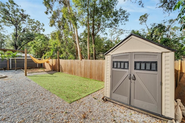 view of outbuilding