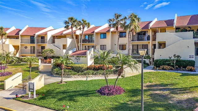 view of property with a residential view