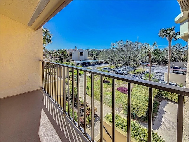 balcony featuring a residential view