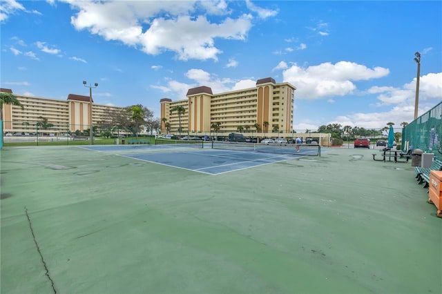 view of tennis court