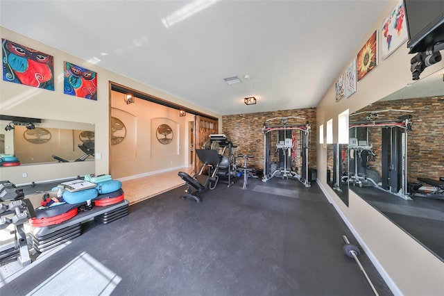 view of workout room