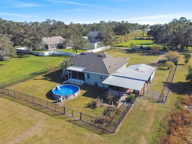 birds eye view of property