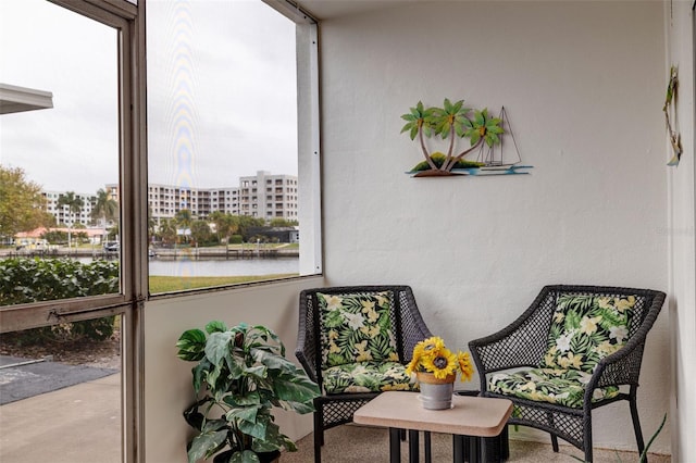 view of sunroom