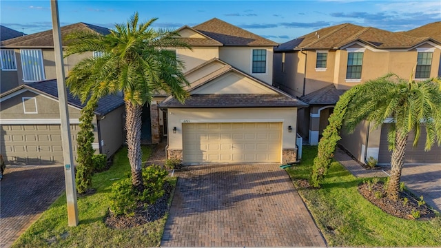 view of front of house featuring a garage