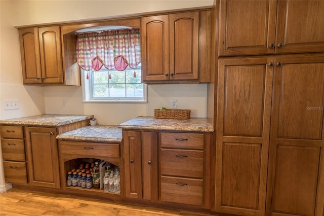 kitchen featuring light hardwood / wood-style floors