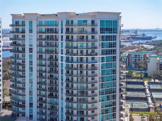 view of property featuring a water view