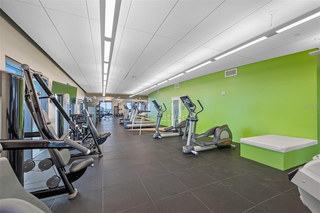 view of exercise room