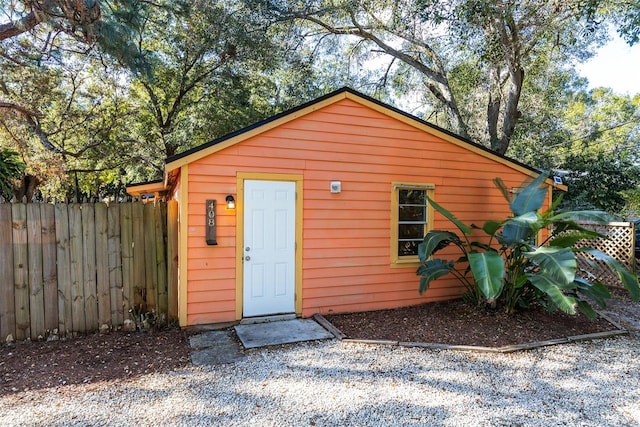 view of outbuilding