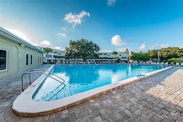 view of pool with a patio