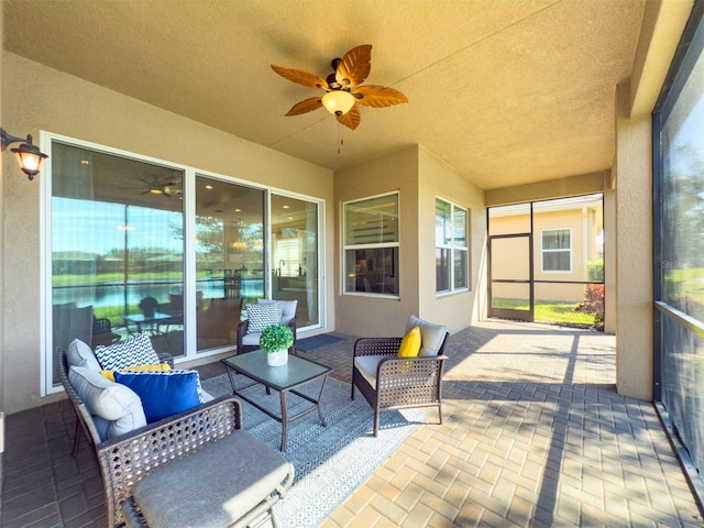 view of sunroom / solarium