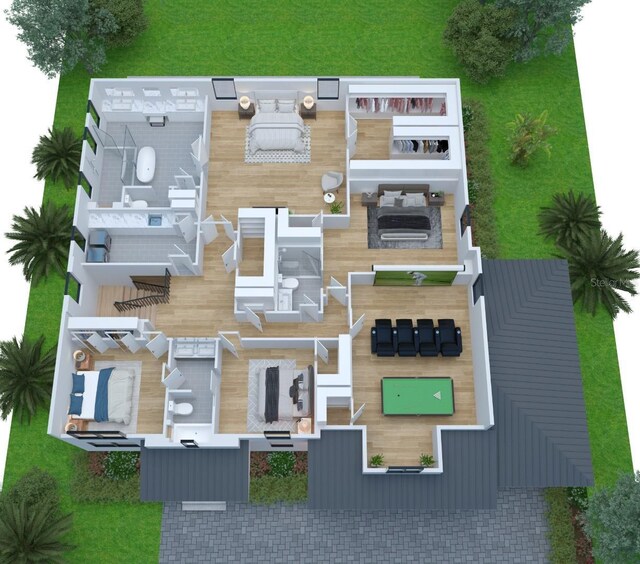 3814 W Tacon St, Tampa, FL 33629 - floor plan / room layout