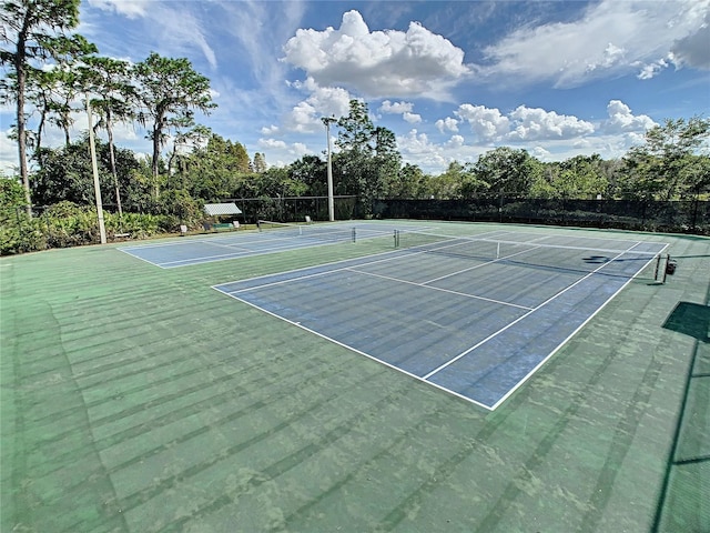 view of tennis court