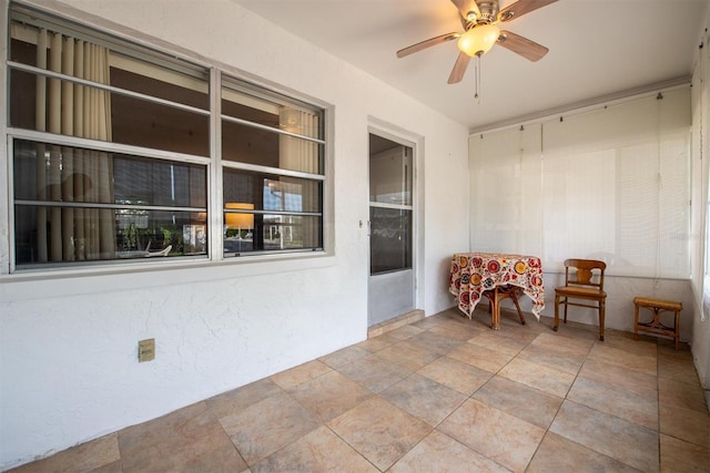 view of patio / terrace with ceiling fan