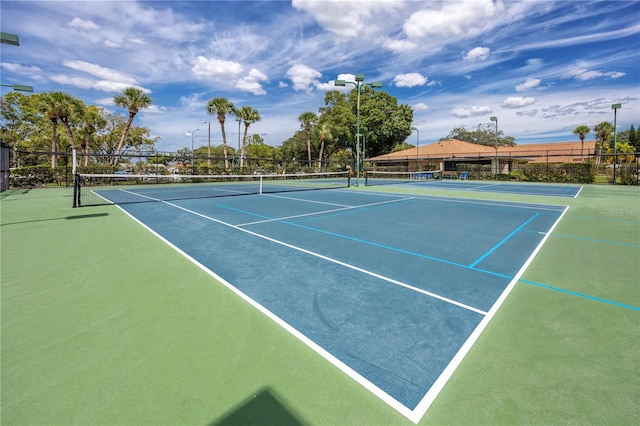 view of tennis court