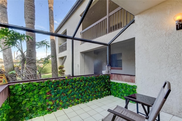 balcony featuring a patio area