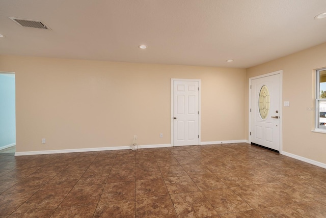 6614 10th Avenue Terrace S, Saint Petersburg, FL 33707 - interior space with recessed lighting, baseboards, and visible vents