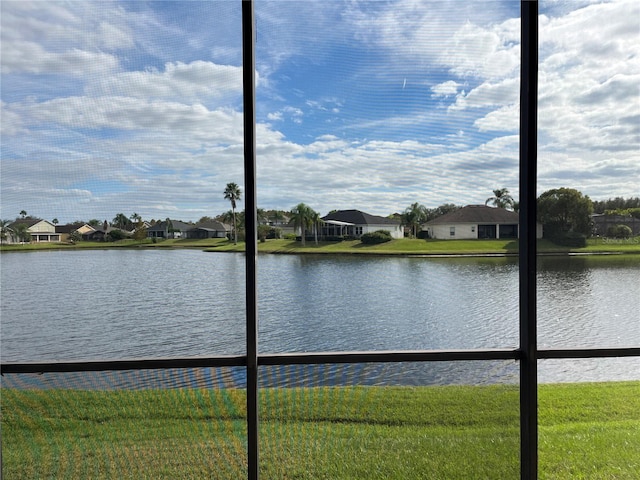 view of water feature