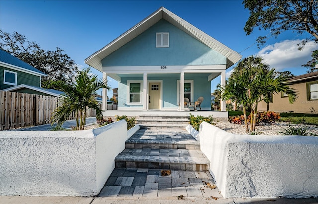 bungalow-style house with a porch