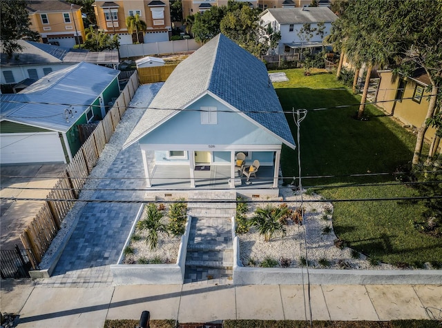 birds eye view of property